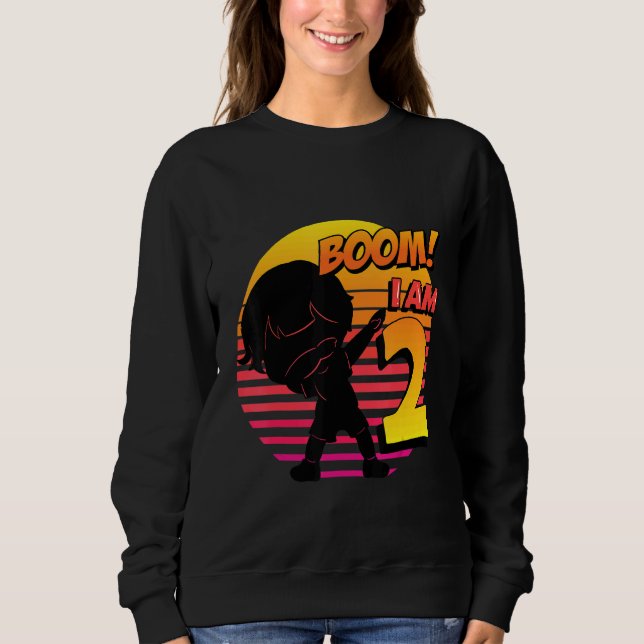 Sudadera Boom, soy el segundo Fiesta de cumpleaños de Birth (Anverso)