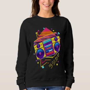 Sudadera Boombox japonés vaporwave retro 80 Pastel Go de lo