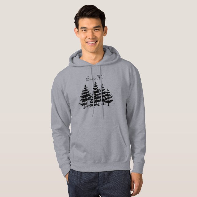 Sudadera Boone, ciudad natal de los árboles de pino de la (Anverso completo)
