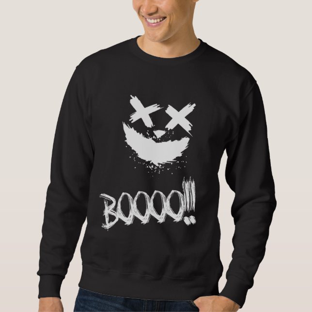 Sudadera BOOOO Scary Pumpkin Face Halloween (Anverso)