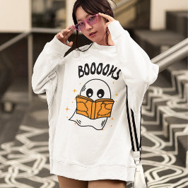 Sudadera Booooks Shirt | Camiseta fantasma de Halloween