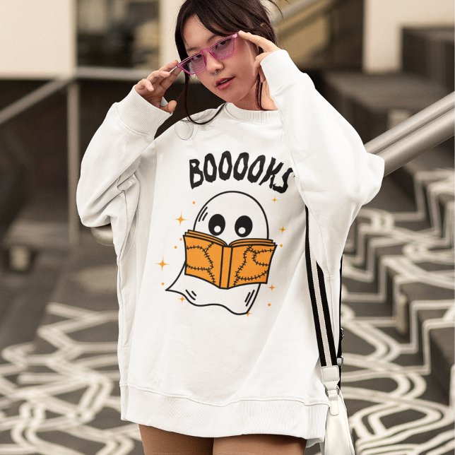 Sudadera Booooks Shirt | Camiseta fantasma de Halloween (Subido por el creador)