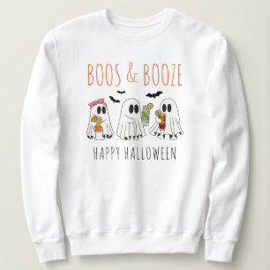 Sudadera Boos y Bebida Divertido Fantasma Lindo Halloween A