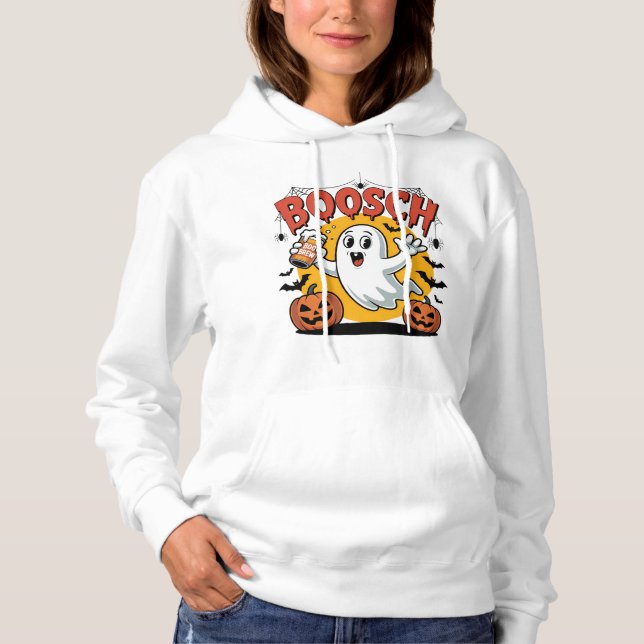 Sudadera Boosch Ghost Halloween Beer Design (Anverso)