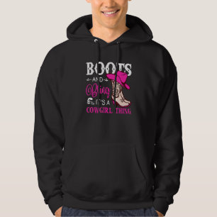 Sudadera Boots and Bling It's A Cowgirl Thing Rodeo Gorra
