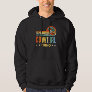 Sudadera Boots and Bling It's A Cowgirl Thing Rodeo Gorra 7