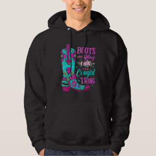 Sudadera Boots and Bling It's a Cowgirl Thing Rodeo Gorra F