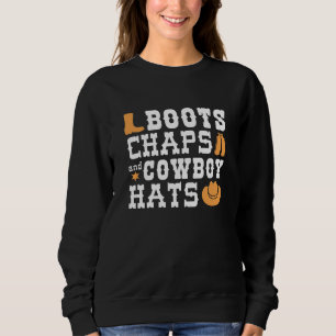 Sudadera Boots Chaps Y Gorras De Vaqueros