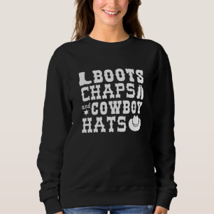 Sudadera Boots Chaps Y Gorras De Vaqueros