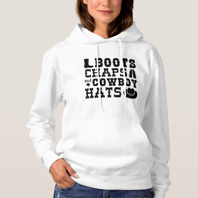 Sudadera Boots Chaps Y Gorras De Vaqueros (Anverso)