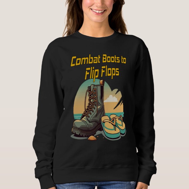 Sudadera Boots de combate para voltear flops (Anverso)