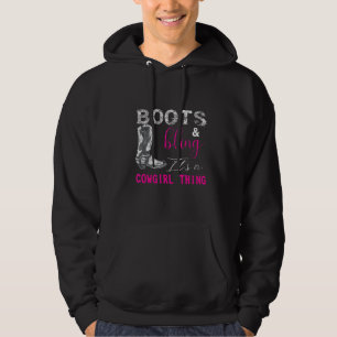 Sudadera Boots de té de caballo y mordedura es una cosita d