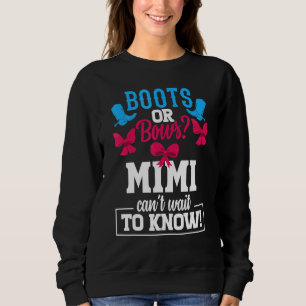Sudadera Boots O Bows Género Revelar Fiesta Mimi Baby Annou