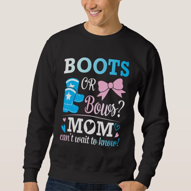 Sudadera Boots or Bows Nana no puede esperar para saber Emb (Anverso)