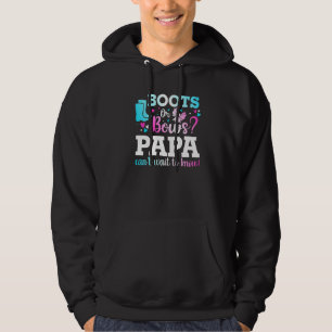 Sudadera Boots or Bows Papa Gender Revelan Baby Shower Anno