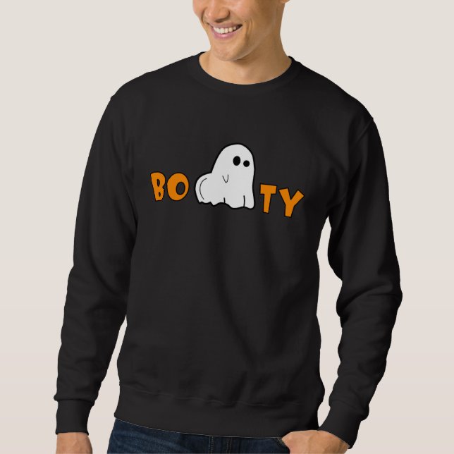 Sudadera Booty Spooky Ghost  Halloween Little Cute Scary Ho (Anverso)