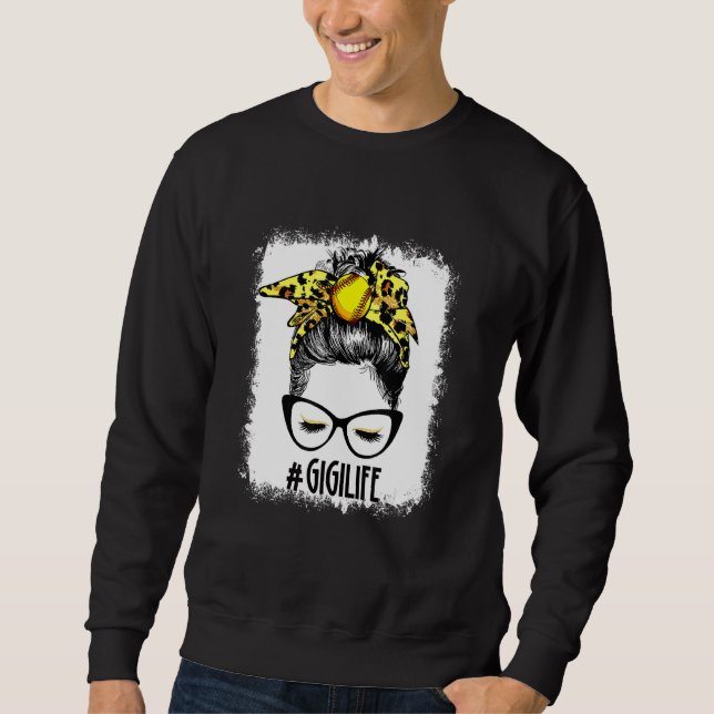 Sudadera Boquilla blanqueada Gigi Messy Bun Game Day Madres (Anverso)
