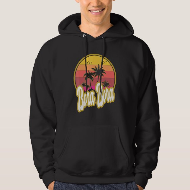 Sudadera Bora Bora Beach Retro Sunset (Anverso)
