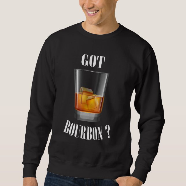 Sudadera Borbón Para Hombres Whiskey Drinkers Bourbon (Anverso)