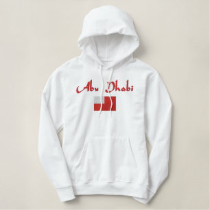 Sudadera Bordada Con Capucha Bandera de Abu Dhabi