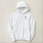 Sudadera Bordada Con Capucha Madre bordada del traje Boda de novia<br><div class="desc">La madre del partido de la boda de novias bordó a Hoddie. Cambiar a Madre del Groom o cualquier otro texto que funcione para sus necesidades.</div>