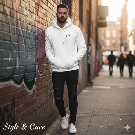 Sudadera Bordada Con Capucha Personalized Embroidered Monogram