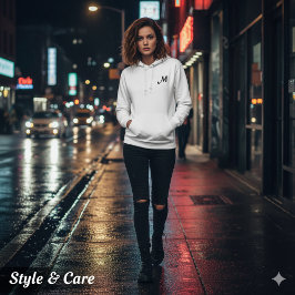 Sudadera Bordada Con Capucha Personalized Embroidered Monogram Women's