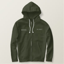 Redimido por Cristo Sudadera con capucha para homb