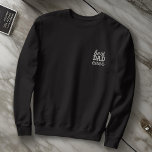 Sudadera Bordada Mejor tipografía de monograma simple y moderna de<br><div class="desc">Monogramas modernos de letras simples en la uva.</div>