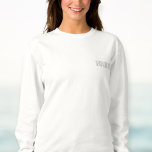 Sudadera Bordada Personalized gift for the bride,<br><div class="desc">A personalized gift for the bride,  such as a bride sweatshirt featuring a heart sleeve initial,  makes for a thoughtful engagement gift and a unique bridal shower gift,  perfect for celebrating her new identity as the future Mrs. with a minimalistic style.</div>