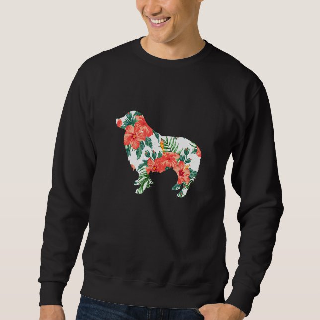Sudadera Border Collie Aloha Perro Hawaiano (Anverso)