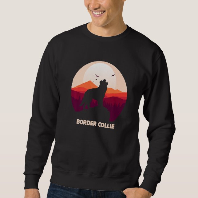 Sudadera Border Collie and Mountain Premium (Anverso)