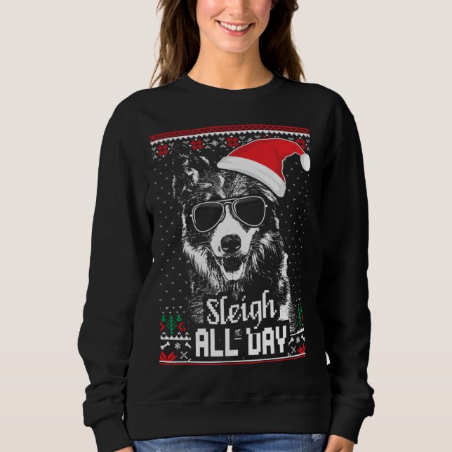 Sudadera Border Collie Christmas (Anverso)