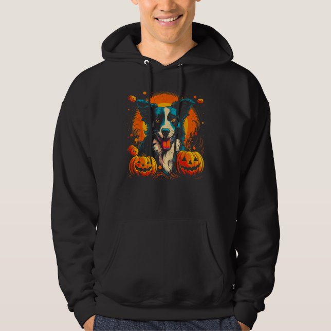 Sudadera Border Collie Dog Halloween Theme (Anverso)