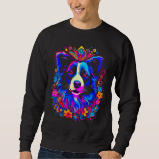 Sudadera Border Collie Dog Love Gratitude Flower