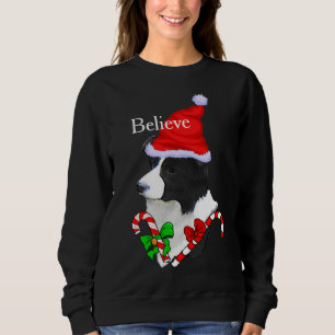 Sudadera Border Collie Navidad Alegre