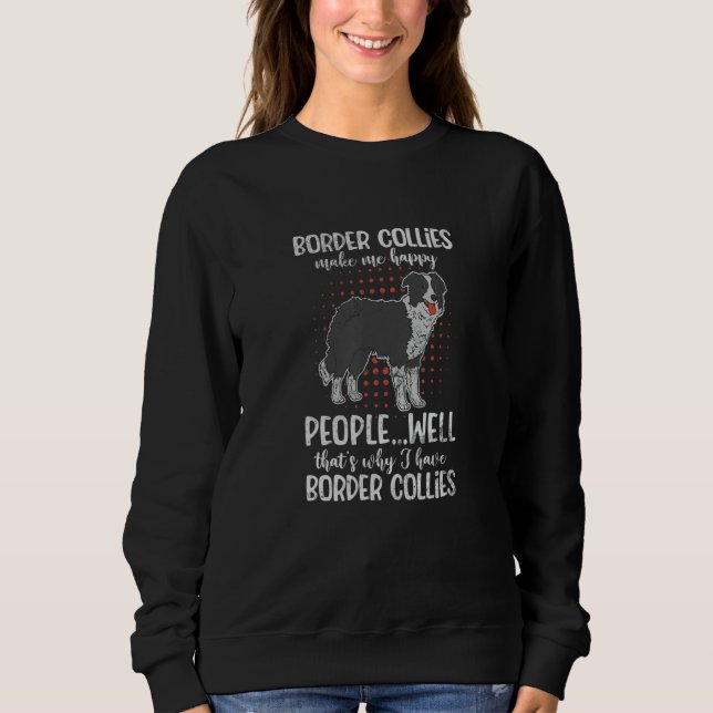 Sudadera Border Collie Owner Border Collie  Sarcastic Distr (Anverso)