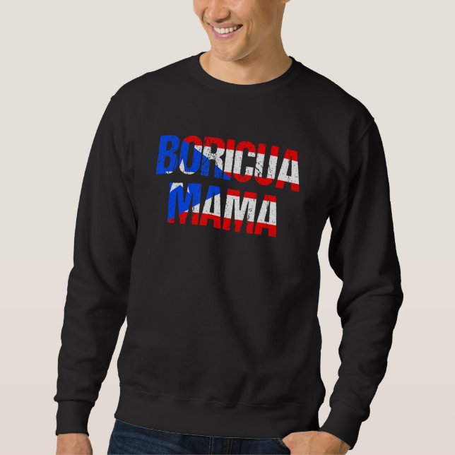 Sudadera Boricua Mama Puerto Rico (Anverso)