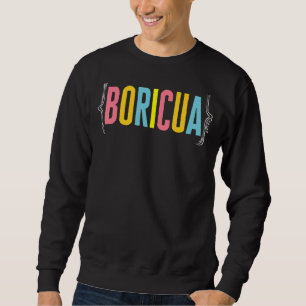 Sudadera Boricua Nació Bandera de Puerto Rico Patriótico Or