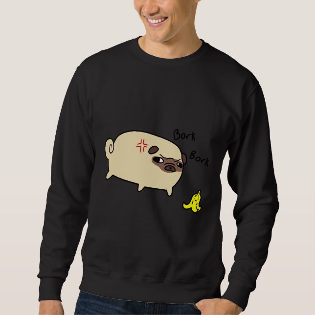 Sudadera Bork Bork Pug Classic T-Shirt 613 (Anverso)