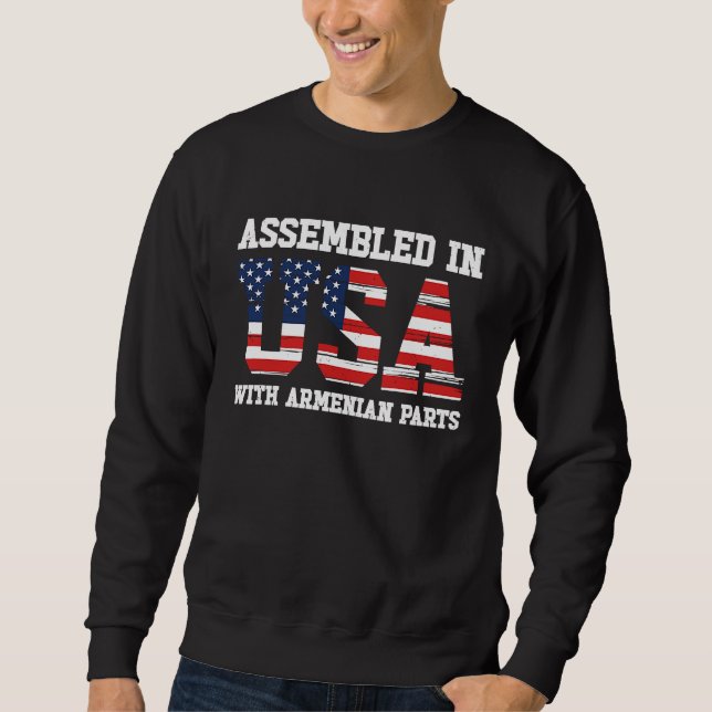 Sudadera Born Armenian Armenia American USA Citizenship (Anverso)