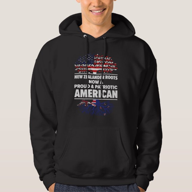 Sudadera Born New Zealander New Zealand American USA Citize (Anverso)