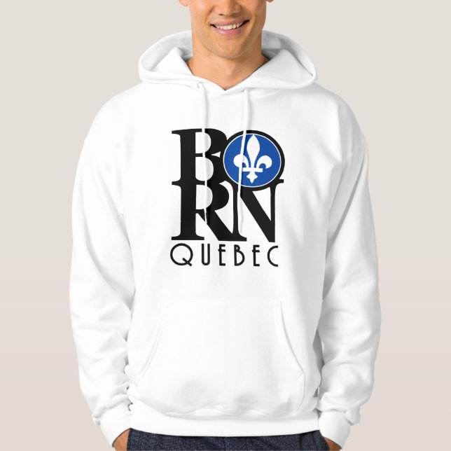 Sudadera BORN Quebec (impresión frontal) (Anverso)