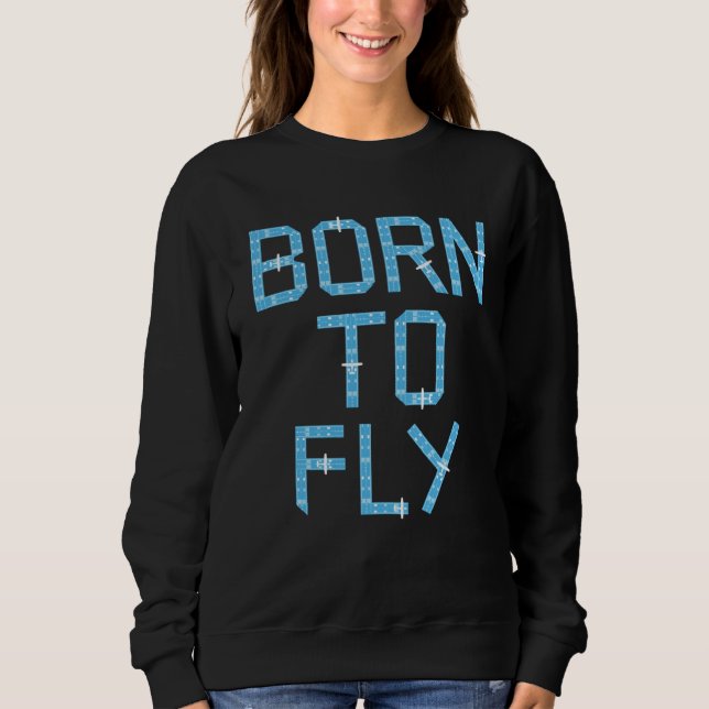 Sudadera Born To Fly Private Pilot Runway (Anverso)