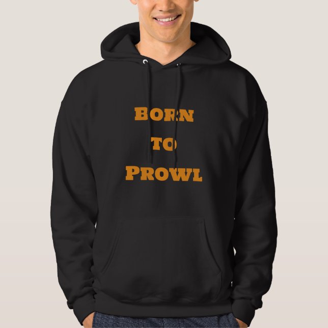 Sudadera Born to Prowl – Golden Raccoon Paw Hoodie (Anverso)
