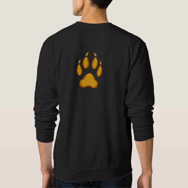 Sudadera Born to Prowl – Golden Raccoon Paw Hoodie (Reverso)