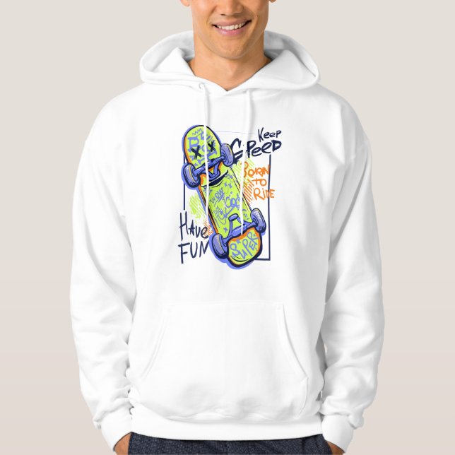 Sudadera Born to ride  (Anverso)