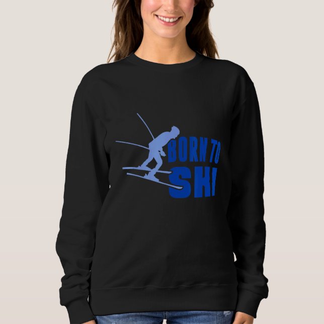 Sudadera Born to Ski 2 (Anverso)