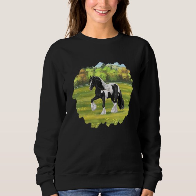 Sudadera Borrador irlandés de mazorca Pinto negro gitano va (Anverso)