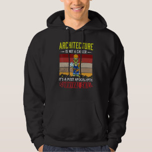 Sudadera Borrador técnico arquitecto masculino no es una ca